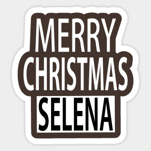 Merry Christmas Selena Sticker